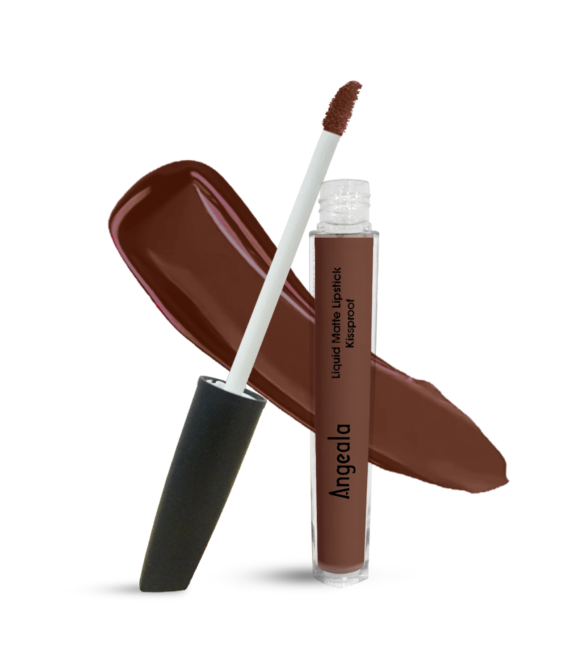 Angeala Luxe Matte Liquid Lipstick | 705 Toffee Brown