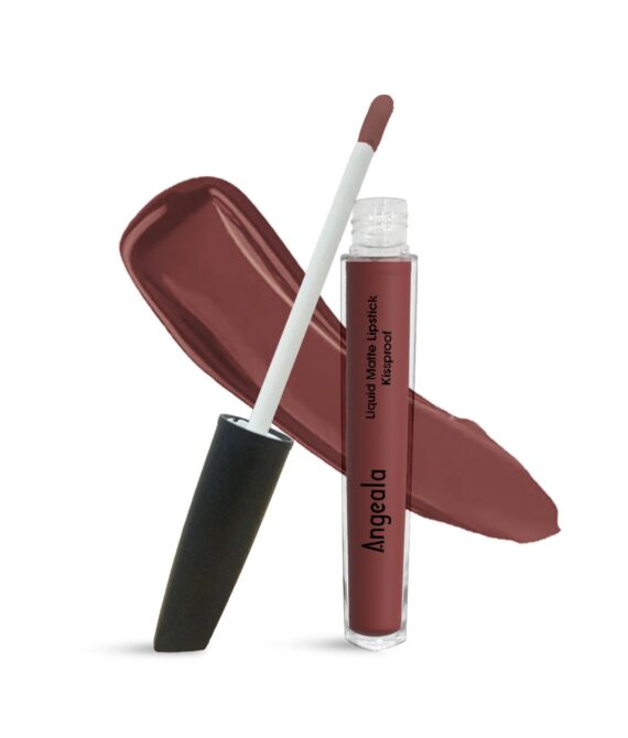 Angeala Luxe Matte Liquid Lipstick | 707 Chestnut Brown Nude