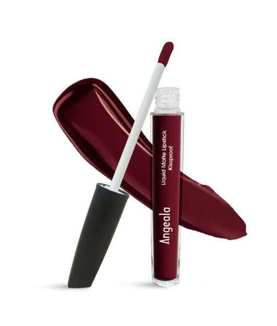 Angeala Luxe Matte Liquid Lipstick | 708 Deep Maroon